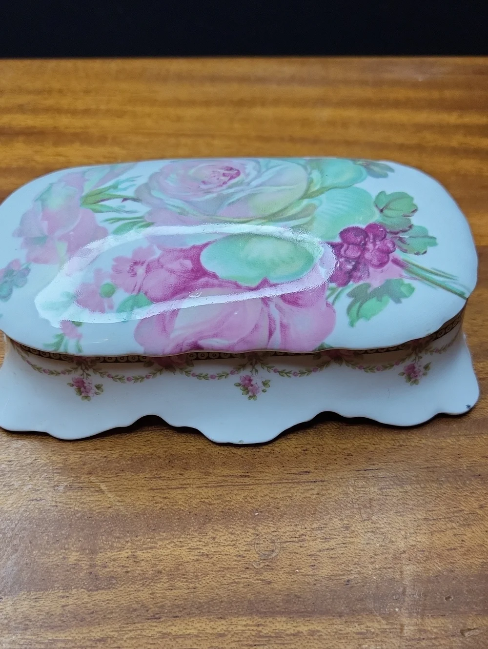 Porcelain Jewelry Trinket Box
